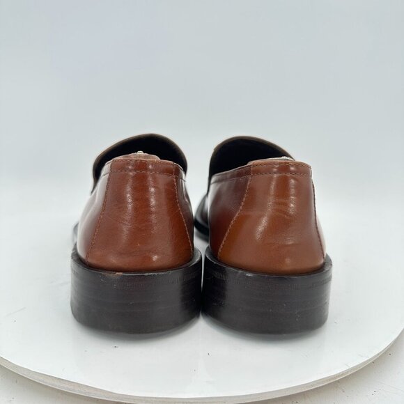 Gucci Men Size EU 40E US 6.5 Brown Leather Silver Horsebit Slip On Loafer Shoes main image 8